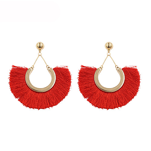 Women's Drop Earrings Raffia Earrings Tassel Ladies Tassel Earrings Jewelry White / Black / Red For Gift Daily 1 Pair
Women's Drop Earrings Raffia Earrings Tassel Ladies Tassel Earrings Jewelry White / Black / Red For Gift Daily 1 Pair