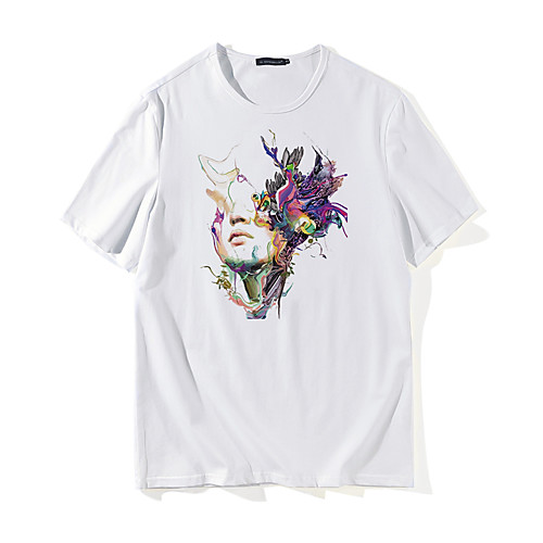 Men's T shirt Portrait Short Sleeve Daily Tops Streetwear Punk & Gothic White
Men's T shirt Portrait Short Sleeve Daily Tops Streetwear Punk & Gothic White