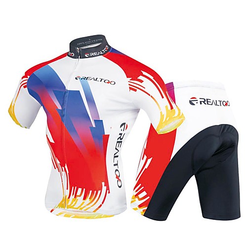 Realtoo Men's Short Sleeve Cycling Jersey with Shorts Red / White Bike Clothing Suit 3D Pad Sports Polyester Spandex Geometric Mountain Bike MTB Road Bike Cycling Clothing Apparel / Stretchy
Realtoo Men's Short Sleeve Cycling Jersey with Shorts Red / White Bike Clothing Suit 3D Pad Sports Polyester Spandex Geometric Mountain Bike MTB Road Bike Cycling Clothing Apparel / Stretchy