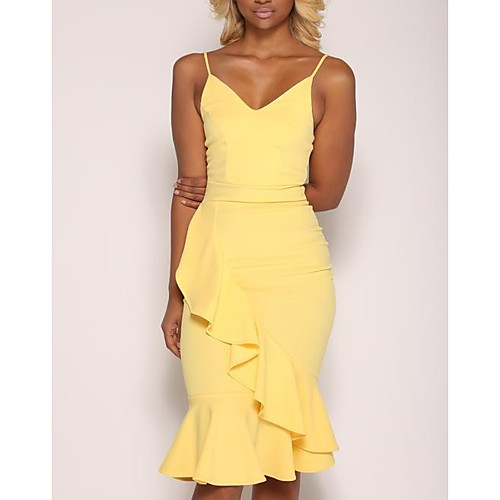 Women's Strap Dress Short Mini Dress Yellow Blushing Pink Green Sleeveless Solid Colored Summer Ruffle S M L XL
Women's Strap Dress Short Mini Dress Yellow Blushing Pink Green Sleeveless Solid Colored Summer Ruffle S M L XL