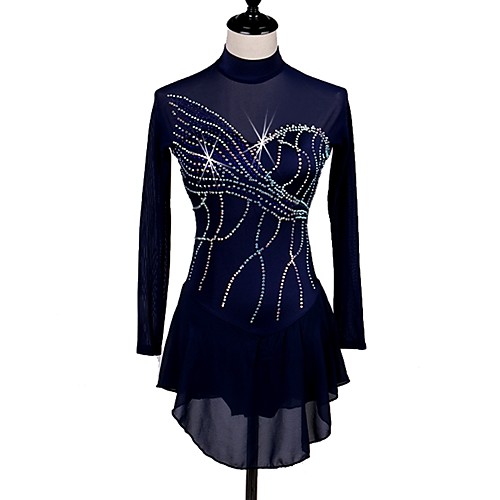 Figure Skating Dress Women's Ice Skating Dress Dark Navy Competition Skating Wear Quick Dry Anatomic Design Classic Long Sleeve Ice Skating Figure Skating / Winter
Figure Skating Dress Women's Ice Skating Dress Dark Navy Competition Skating Wear Quick Dry Anatomic Design Classic Long Sleeve Ice Skating Figure Skating / Winter