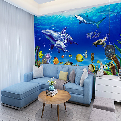 Underwater World Dolphin Customized Wallcovering 3D Mural Wallpapers Suitable for Playgrounds Restaurants Children
Underwater World Dolphin Customized Wallcovering 3D Mural Wallpapers Suitable for Playgrounds Restaurants Children