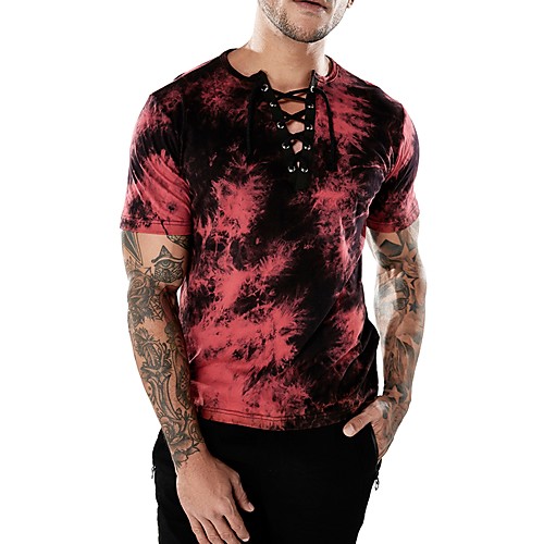 Men's Camo / Camouflage T-shirt Basic Punk & Gothic Daily Club V Neck Black / Red / Summer / Short Sleeve
Men's Camo / Camouflage T-shirt Basic Punk & Gothic Daily Club V Neck Black / Red / Summer / Short Sleeve