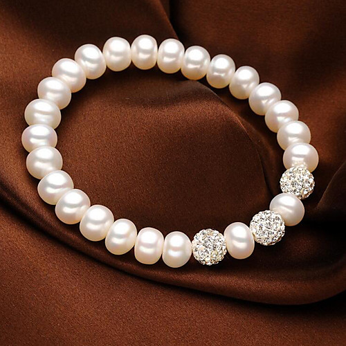 Women's Crystal Freshwater Pearl Bead Bracelet Simple Natural Sweet Pearl Bracelet Jewelry White For Gift Daily / S925 Sterling Silver
Women's Crystal Freshwater Pearl Bead Bracelet Simple Natural Sweet Pearl Bracelet Jewelry White For Gift Daily / S925 Sterling Silver
