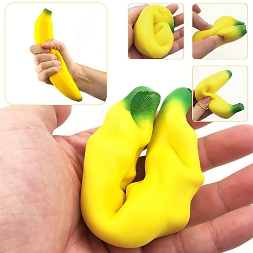 

Squishy Squishies Squishy Toy Squeeze Toy / Sensory Toy Jumbo Squishies Stress Reliever 2 pcs Banana Stress and Anxiety Relief Super Soft Slow Rising Poly urethane For Kid's Adults' Children's Boys