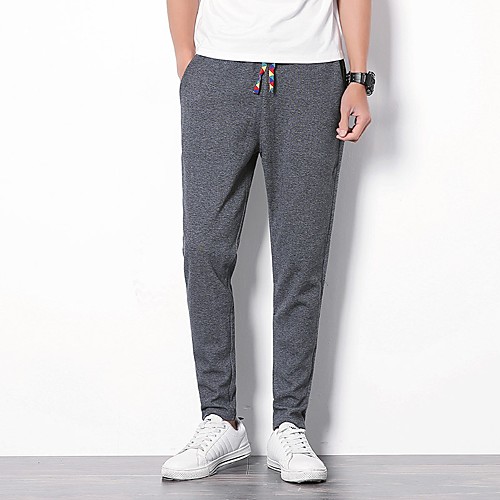 Men's Simple Plus Size Linen Slim Daily Harem Sweatpants Pants Solid Colored Full Length Pleated Black Light gray Dark Gray / Spring
Men's Simple Plus Size Linen Slim Daily Harem Sweatpants Pants Solid Colored Full Length Pleated Black Light gray Dark Gray / Spring