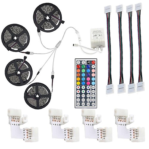 20M LED Light Strips RGB Tiktok Lights Not-Waterproof SMD 5050 10mm 600LEDs Rope Lighting Color Changing Full Kit with 44-keys IR Remote Controller LED Lighting Strips for Home Kitchen Indoor Decorati
20M LED Light Strips RGB Tiktok Lights Not-Waterproof SMD 5050 10mm 600LEDs Rope Lighting Color Changing Full Kit with 44-keys IR Remote Controller LED Lighting Strips for Home Kitchen Indoor Decorati
