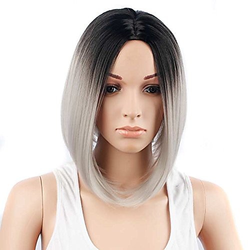 Synthetic Wig Ombre Highlighted Hair Straight Bob Wig Ombre Short Black / Dark Wine Black / Grey Black / Sapphire Blue Black / Dark Green Black / Pink Synthetic Hair Women's Fashionable Design Soft
Synthetic Wig Ombre Highlighted Hair Straight Bob Wig Ombre Short Black / Dark Wine Black / Grey Black / Sapphire Blue Black / Dark Green Black / Pink Synthetic Hair Women's Fashionable Design Soft