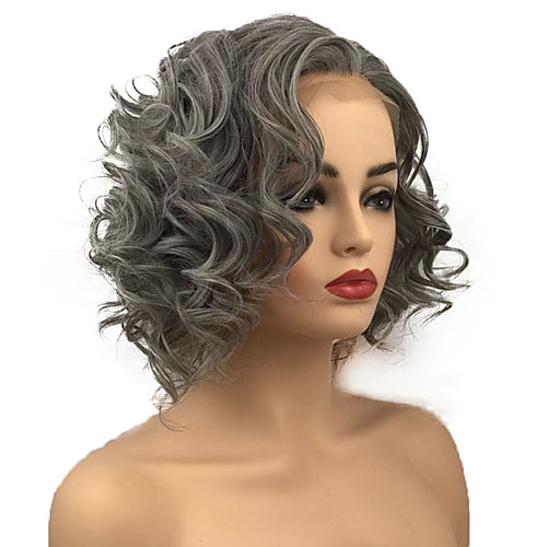 Synthetic Lace Front Wig Curly Bob Lace Front Wig Medium Length Grey Synthetic Hair Women's For Black Women Gray StrongBeauty
Synthetic Lace Front Wig Curly Bob Lace Front Wig Medium Length Grey Synthetic Hair Women's For Black Women Gray StrongBeauty