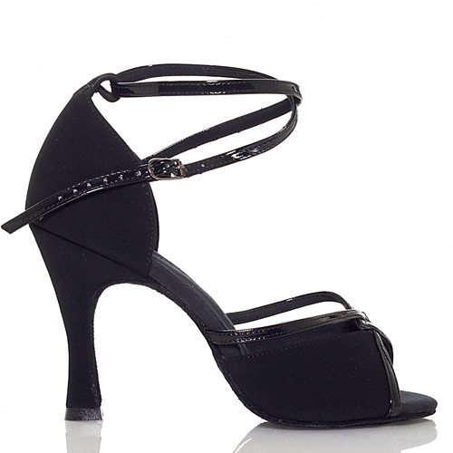 Women's Dance Shoes Patent Leather Latin Shoes Splicing Sandal Cuban Heel Black / Practice / EU42
Women's Dance Shoes Patent Leather Latin Shoes Splicing Sandal Cuban Heel Black / Practice / EU42