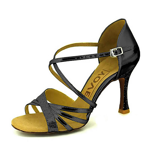 Women's Latin Shoes Sandal Sparkling Glitter Buckle Customized Heel Black Red Silver Buckle
Women's Latin Shoes Sandal Sparkling Glitter Buckle Customized Heel Black Red Silver Buckle