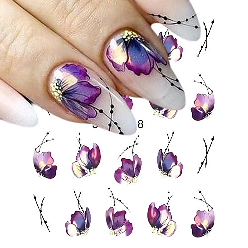 5 pcs Full Nail Stickers nail art Manicure Pedicure Colorful Nail Decals Daily Wear / Festival
5 pcs Full Nail Stickers nail art Manicure Pedicure Colorful Nail Decals Daily Wear / Festival
