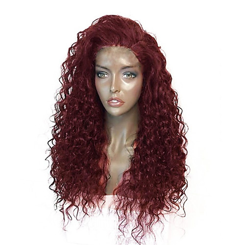 Synthetic Lace Front Wig Curly Layered Haircut Lace Front Wig Burgundy Long Burgundy Synthetic Hair Women's with Baby Hair Heat Resistant Elastic Burgundy
Synthetic Lace Front Wig Curly Layered Haircut Lace Front Wig Burgundy Long Burgundy Synthetic Hair Women's with Baby Hair Heat Resistant Elastic Burgundy