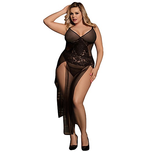 Women's Lace Plus Size Sexy Babydoll & Slips Nightwear Solid Colored Black M XL XXXL
Women's Lace Plus Size Sexy Babydoll & Slips Nightwear Solid Colored Black M XL XXXL