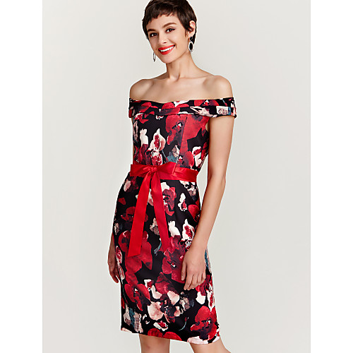 Women's Bodycon Knee Length Dress Red Sleeveless Floral Print Spring Summer Off Shoulder Off Shoulder S M L XL
Women's Bodycon Knee Length Dress Red Sleeveless Floral Print Spring Summer Off Shoulder Off Shoulder S M L XL