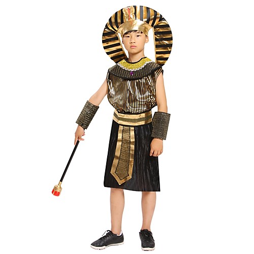 Pharaoh Ancient Egypt Halloween Costume Boys' Kid's Costume Black Vintage Cosplay / Leotard / Onesie / Headwear / Waist Belt / Neckwear / Wrist Brace
Pharaoh Ancient Egypt Halloween Costume Boys' Kid's Costume Black Vintage Cosplay / Leotard / Onesie / Headwear / Waist Belt / Neckwear / Wrist Brace
