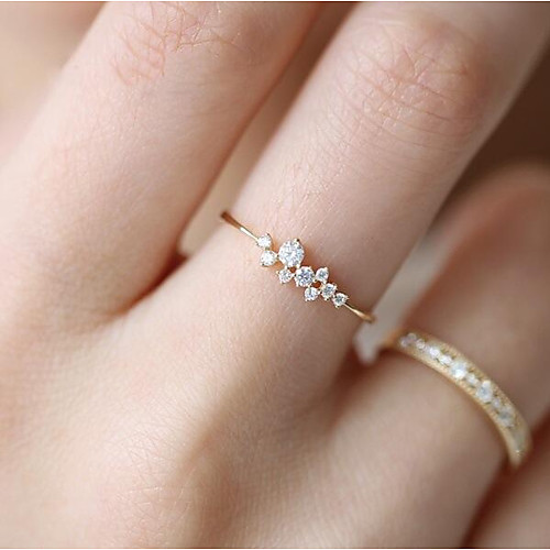 Women's Band Ring 1pc Gold 18K Gold Plated Copper Rhinestone Circle Geometric Ladies Unique Design Classic Daily Work Jewelry Classic Stylish Creative Lovely
Women's Band Ring 1pc Gold 18K Gold Plated Copper Rhinestone Circle Geometric Ladies Unique Design Classic Daily Work Jewelry Classic Stylish Creative Lovely