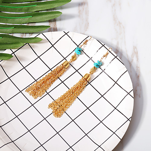 Women's Drop Earrings Tassel Ladies Tassel Bohemian Ethnic Earrings Jewelry Gold / Silver For Carnival Street 1 Pair
Women's Drop Earrings Tassel Ladies Tassel Bohemian Ethnic Earrings Jewelry Gold / Silver For Carnival Street 1 Pair