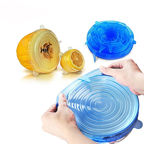 6PCS Universal Silicone Food Wrap Lid-bowl Silicone Cover Pan Kitchen Vacuum Lid Sealer
6PCS Universal Silicone Food Wrap Lid-bowl Silicone Cover Pan Kitchen Vacuum Lid Sealer