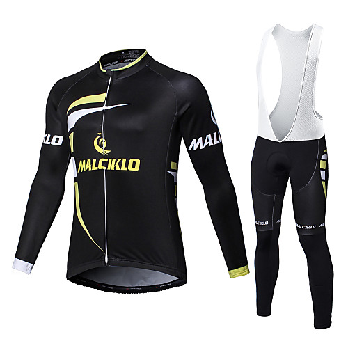 Malciklo Men's Long Sleeve Cycling Jersey with Bib Tights White Black Bike Tights Clothing Suit Breathable 3D Pad Quick Dry Sports Coolmax Elastane Lycra Curve Mountain Bike MTB Road Bike Cycling
Malciklo Men's Long Sleeve Cycling Jersey with Bib Tights White Black Bike Tights Clothing Suit Breathable 3D Pad Quick Dry Sports Coolmax Elastane Lycra Curve Mountain Bike MTB Road Bike Cycling