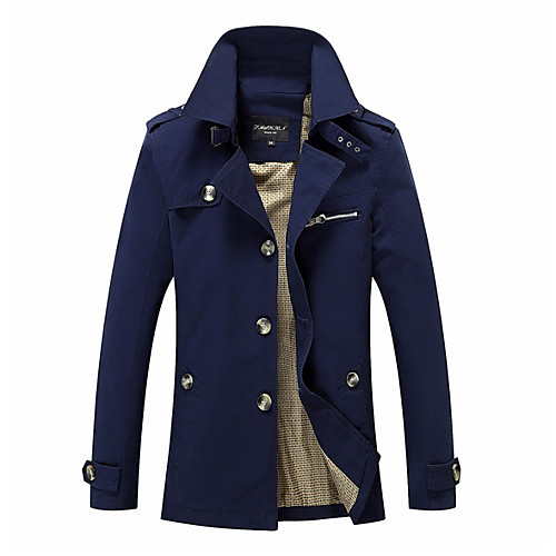 Men's Practice Street chic Winter / Fall & Winter Plus Size Regular Coat, Solid Colored Stand Long Sleeve Polyester Beige / Navy Blue / Army Green
Men's Practice Street chic Winter / Fall & Winter Plus Size Regular Coat, Solid Colored Stand Long Sleeve Polyester Beige / Navy Blue / Army Green