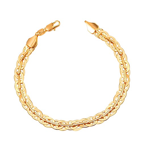 Men's Bracelet Link / Chain Creative Fashion Copper Bracelet Jewelry Gold / Black / Silver For Gift Daily
Men's Bracelet Link / Chain Creative Fashion Copper Bracelet Jewelry Gold / Black / Silver For Gift Daily