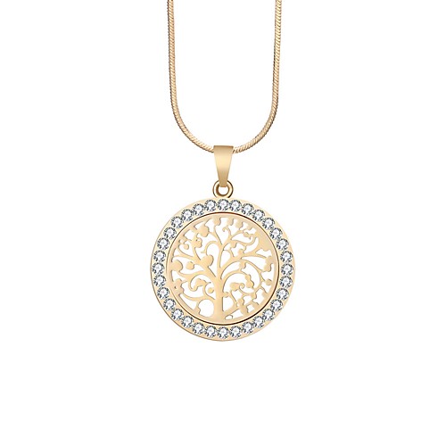 Women's AAA Cubic Zirconia Pendant Necklace Rope Floating Tree of Life life Tree Ladies Cowboy Baroque Hip-Hop Rhinestone Alloy Rose Gold Gold Silver 47 cm Necklace Jewelry 1pc For Party / Evening
Women's AAA Cubic Zirconia Pendant Necklace Rope Floating Tree of Life life Tree Ladies Cowboy Baroque Hip-Hop Rhinestone Alloy Rose Gold Gold Silver 47 cm Necklace Jewelry 1pc For Party / Evening