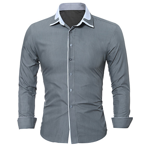 Men's Shirt Solid Colored Color Block Plus Size Patchwork Long Sleeve Daily Tops Business Basic Black Blue Gray
Men's Shirt Solid Colored Color Block Plus Size Patchwork Long Sleeve Daily Tops Business Basic Black Blue Gray