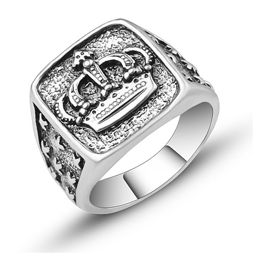 Men's Ring Signet Ring 1pc Silver Alloy Square Cut irregular Vintage European Trendy Daily Festival Jewelry Sculpture Crown
Men's Ring Signet Ring 1pc Silver Alloy Square Cut irregular Vintage European Trendy Daily Festival Jewelry Sculpture Crown