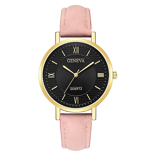 Geneva Women's Wrist Watch Quartz New Design Casual Watch Cool Leather Band Analog Casual Fashion Black / Brown / Grey - Pink Gold / Brown Black / White One Year Battery Life
Geneva Women's Wrist Watch Quartz New Design Casual Watch Cool Leather Band Analog Casual Fashion Black / Brown / Grey - Pink Gold / Brown Black / White One Year Battery Life