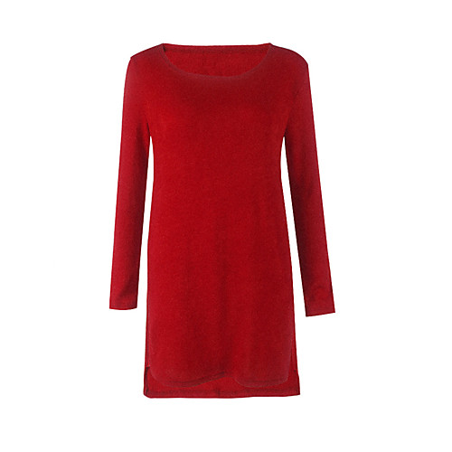 Women's Sweater Jumper Dress Short Mini Dress Blue Blushing Pink Wine Royal Blue Beige Gray Short Sleeve Floral Solid Colored Fall Winter Round Neck Basic S M L XL XXL 3XL 4XL / Long Sleeve
Women's Sweater Jumper Dress Short Mini Dress Blue Blushing Pink Wine Royal Blue Beige Gray Short Sleeve Floral Solid Colored Fall Winter Round Neck Basic S M L XL XXL 3XL 4XL / Long Sleeve