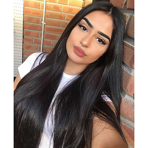 Human Hair Glueless Lace Front Lace Front Wig Kardashian style Peruvian Hair Straight Wig 130% Density with Baby Hair Natural Hairline Unprocessed Women's Short Medium Length Long Human Hair Lace Wig
Human Hair Glueless Lace Front Lace Front Wig Kardashian style Peruvian Hair Straight Wig 130% Density with Baby Hair Natural Hairline Unprocessed Women's Short Medium Length Long Human Hair Lace Wig