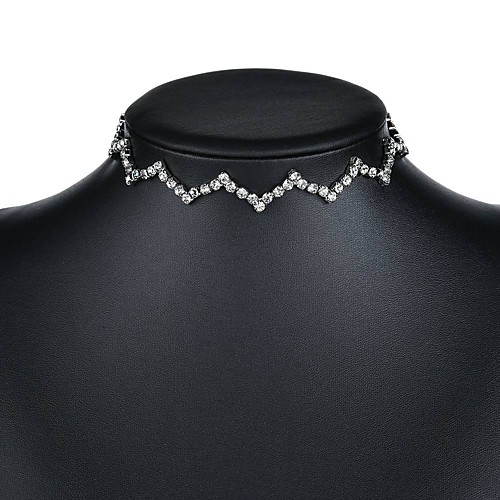Women's Choker Necklace Single Strand Ladies Glass Alloy Silver 30 cm Necklace Jewelry 1pc For Evening Party Valentine
Women's Choker Necklace Single Strand Ladies Glass Alloy Silver 30 cm Necklace Jewelry 1pc For Evening Party Valentine