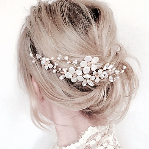 Women's Hair Combs For Party Ceremony Flower Criss Cross Crystal Fabric Alloy Silver
Women's Hair Combs For Party Ceremony Flower Criss Cross Crystal Fabric Alloy Silver