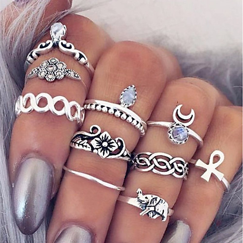 Ring Set Layered Silver Alloy Cross Flower Ladies Simple Unique Design 10pcs 9 / Women's
Ring Set Layered Silver Alloy Cross Flower Ladies Simple Unique Design 10pcs 9 / Women's