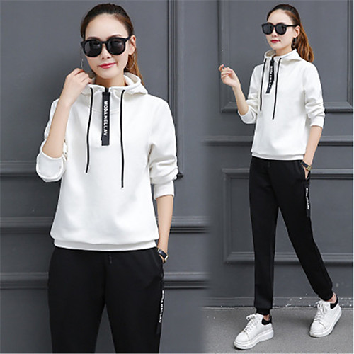 Women's 2 Piece Tracksuit Casual Winter Spandex Thermal Warm Breathable Yoga Fitness Running Sportswear Plus Size Hoodie Pants / Trousers Athleisure Wear White Black Red Activewear Micro-elastic
Women's 2 Piece Tracksuit Casual Winter Spandex Thermal Warm Breathable Yoga Fitness Running Sportswear Plus Size Hoodie Pants / Trousers Athleisure Wear White Black Red Activewear Micro-elastic