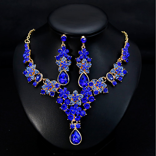 Women's Drop Earrings Necklace Classic Stylish European Elegant Earrings Jewelry Green / Blue / Dark Red For Wedding Daily
Women's Drop Earrings Necklace Classic Stylish European Elegant Earrings Jewelry Green / Blue / Dark Red For Wedding Daily