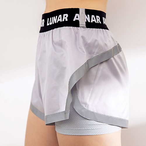GOSOU≡R Women's Running Shorts Athletic Shorts Workout Shorts 2pcs 2 in 1 Sports Shorts Fitness Gym Workout Training Lightweight Breathable Quick Dry Fashion Silver / Stretchy
GOSOU≡R Women's Running Shorts Athletic Shorts Workout Shorts 2pcs 2 in 1 Sports Shorts Fitness Gym Workout Training Lightweight Breathable Quick Dry Fashion Silver / Stretchy
