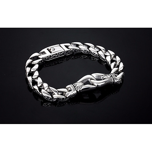 Men's Bracelet Cuban Link Totem Series Face Simple Punk Rock Steel Stainless Bracelet Jewelry Silver For Club Bar
Men's Bracelet Cuban Link Totem Series Face Simple Punk Rock Steel Stainless Bracelet Jewelry Silver For Club Bar