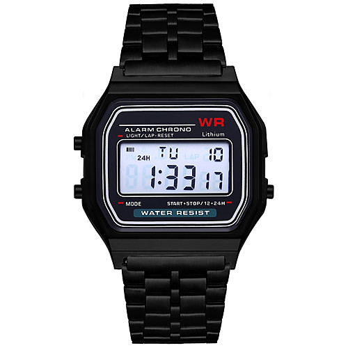 Men's Women's Digital Watch Digital Black / Silver / Gold Chronograph New Design LCD Digital Bangle Minimalist - Black Silver Rose One Year Battery Life / SSUO 377
Men's Women's Digital Watch Digital Black / Silver / Gold Chronograph New Design LCD Digital Bangle Minimalist - Black Silver Rose One Year Battery Life / SSUO 377