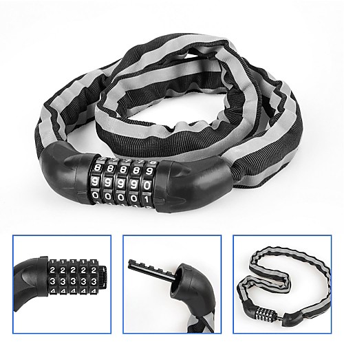INBIKE Coded Lock Password lock Bike Chain Lock Reflective Locking Security Anti Theft Waterproof And Dustproof Cover For Road Bike Mountain Bike MTB Motobike / Motorcycle Folding Bike Cycling Bicycle
INBIKE Coded Lock Password lock Bike Chain Lock Reflective Locking Security Anti Theft Waterproof And Dustproof Cover For Road Bike Mountain Bike MTB Motobike / Motorcycle Folding Bike Cycling Bicycle