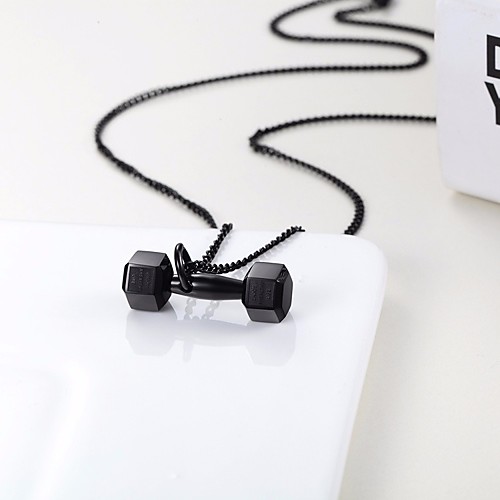 Men's Pendant Necklace Chain Necklace ID Twisted Dumbbell Stylish Dangling Trendy Titanium Steel Black Silver Rose Gold 50 cm Necklace Jewelry 1pc For Gift Street
Men's Pendant Necklace Chain Necklace ID Twisted Dumbbell Stylish Dangling Trendy Titanium Steel Black Silver Rose Gold 50 cm Necklace Jewelry 1pc For Gift Street