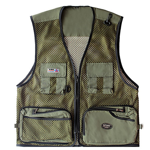 Men's Fishing Vest Lightweight Quick Dry Multi-Pockets Vest / Gilet Sports & Outdoor Camping & Hiking Traveling / Mesh / Sleeveless
Men's Fishing Vest Lightweight Quick Dry Multi-Pockets Vest / Gilet Sports & Outdoor Camping & Hiking Traveling / Mesh / Sleeveless