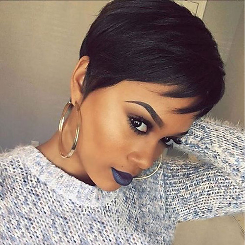 Human Hair Wig Straight Side Part Short Hairstyles 2019 Black Adjustable Best Quality Hot Sale Machine Made Capless Brazilian Hair Women's Black#1B 6 inch Party Birthday Daily Wear / Natural Hairline
Human Hair Wig Straight Side Part Short Hairstyles 2019 Black Adjustable Best Quality Hot Sale Machine Made Capless Brazilian Hair Women's Black#1B 6 inch Party Birthday Daily Wear / Natural Hairline