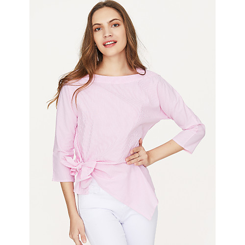 Women's T shirt Solid Colored Bow 3/4 Length Sleeve Daily Tops Streetwear Blushing Pink Gray Light Blue
Women's T shirt Solid Colored Bow 3/4 Length Sleeve Daily Tops Streetwear Blushing Pink Gray Light Blue