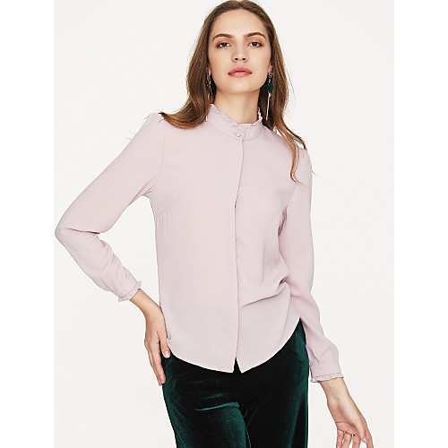 Women's Shirt Solid Colored Modern Style Long Sleeve Daily Tops Cotton Chic & Modern White Blushing Pink Gray
Women's Shirt Solid Colored Modern Style Long Sleeve Daily Tops Cotton Chic & Modern White Blushing Pink Gray