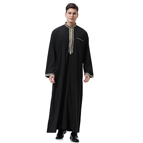 Men's Solid Colored Vintage Fall Abaya Long Daily Long Sleeve Polyester Coat Tops White
Men's Solid Colored Vintage Fall Abaya Long Daily Long Sleeve Polyester Coat Tops White
