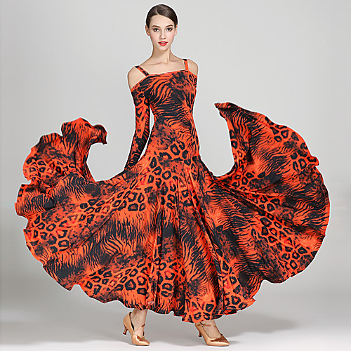Ballroom Dance Dress Pattern / Print Women's Training Performance Long Sleeve High Ice Silk
Ballroom Dance Dress Pattern / Print Women's Training Performance Long Sleeve High Ice Silk