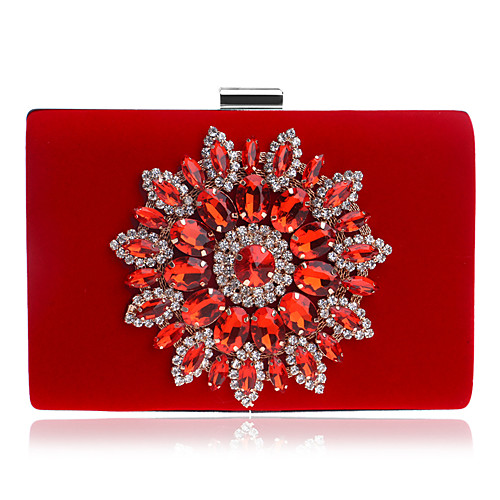 Women's Bags Polyester Evening Bag Crystals Solid Color Floral Print Wedding Party Event / Party Wedding Bags Black Blue Red Khaki / Fall & Winter
Women's Bags Polyester Evening Bag Crystals Solid Color Floral Print Wedding Party Event / Party Wedding Bags Black Blue Red Khaki / Fall & Winter