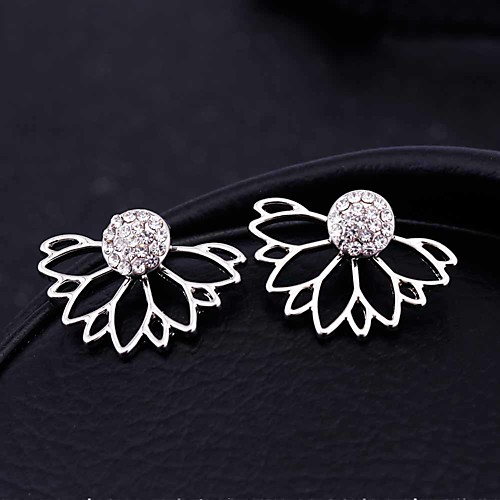 Women's Stud Earrings Jacket Earrings Hollow Out Flower Ladies Crystal Earrings Jewelry Gold / Silver For Christmas Gifts Wedding Party Special Occasion Anniversary Birthday
Women's Stud Earrings Jacket Earrings Hollow Out Flower Ladies Crystal Earrings Jewelry Gold / Silver For Christmas Gifts Wedding Party Special Occasion Anniversary Birthday